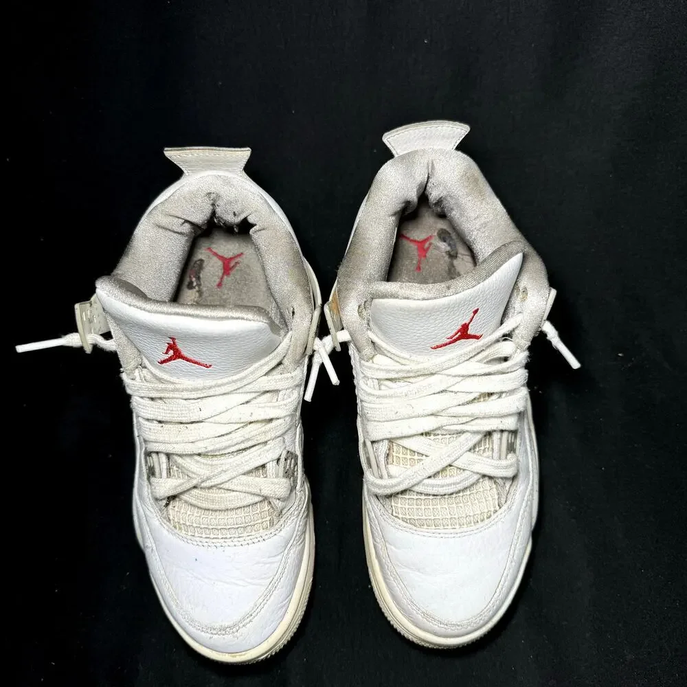 Nike Air Jordan 4 Retro GS White Oreo Men's Shoes - Size 5.5